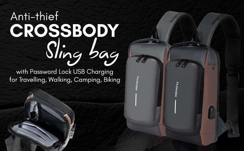 🔥Sling Bag | Anti-Theft Crossbody Backpack for Daily & Travel✈️🧳